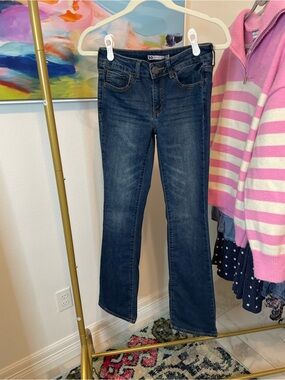 Dark Blue Low Rise Boot‎ Cut Womens Jeans size 3